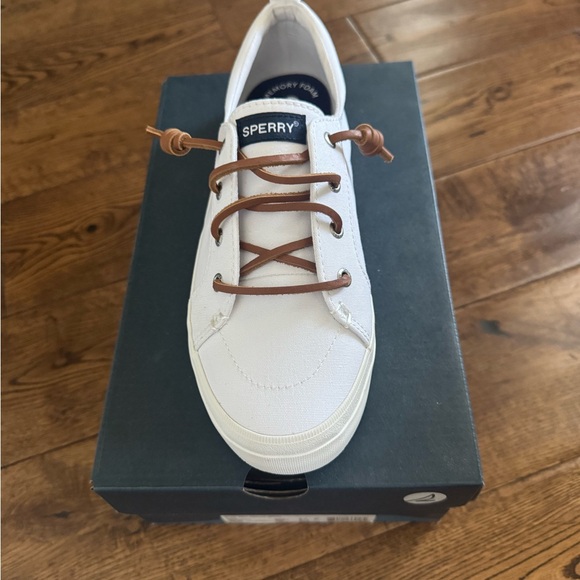 Sperry Shoes - Sperry Crest Vibe Canvas White Womens Shoes Size 8.5